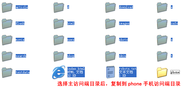 帝国cms新增网站访问端